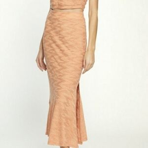 Walter Baker Joy Textured Midi Skirt Apricot Size Medium NWT